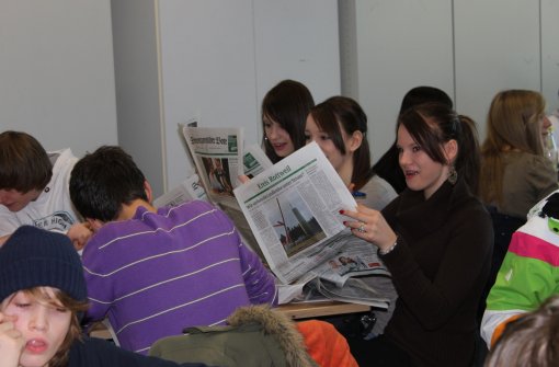 Das Medienprojekt Zeitung in der Schule startet. Foto: Florian Würth