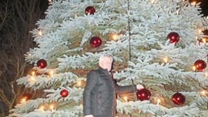 In Kürzell steht ein gigantischer Weihnachtsbaum