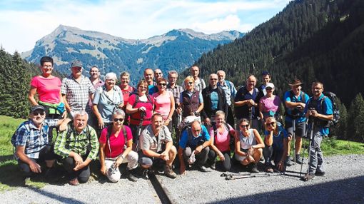 Die Wandergruppe vom Skiclub Schiltach erlebt drei herrliche Tage zwischen Bregenzerwald und Großem Walsertal. Foto: Skiclub Foto: Schwarzwälder Bote