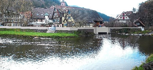 Blick von der Lehwiese aufs Gerberviertel. So soll der Sprengel aussehen, wenn die neuen Mauern stehen.   Foto: (Fotomontage) RP Freiburg