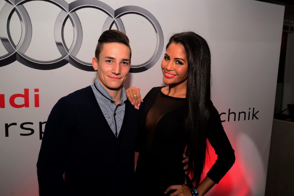 Zu Gast bei der Audi-Sportnacht in Stuttgart: Marcel Nguyen und Mia Gray.