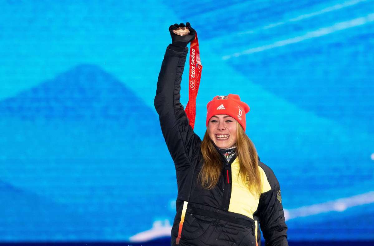 Daniela Maier muss ihre Bronzemedaille zurückgeben. Foto: imago images/Bildbyran