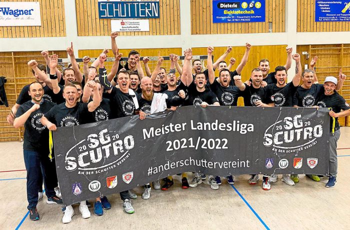 Grenzenloser Jubel: SG Scutro feiert die Meisterschaft in der Landesliga