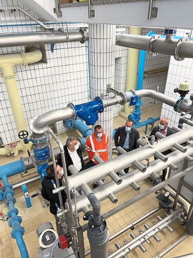 Der Hochbehälter Bühlhof hat jetzt eine Ultrafiltrationsanlage. Sie  soll Eintrübungen beim Trinkwasser verhindern. Foto: Gemeinde Schömberg