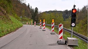 Straße in Lauterbach: Hang droht abzubröckeln
