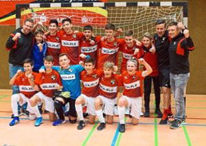Ein starkes Team: Die U14 der TSG Balingen zeigte bei den spannenden Spielen in der Balinger Kreissporthalle tollen Fußball. Foto: Flaig Foto: Schwarzwälder Bote