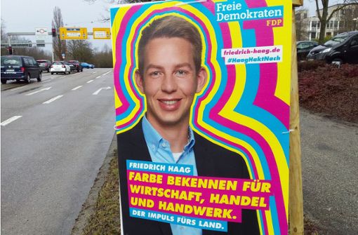 FDP: viel Farbe im Wahlkampf Foto: Christoph Link