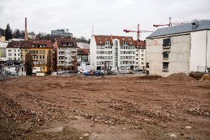 Wir fotografieren die Baustellen in Stuttgart regelmäßig. Diesmal haben wir uns das Areal des früheren Möbelhauses Mammut-Beck und den WGV-Neubau vorgenommen - eine Bildergalerie. Foto: www.7aktuell.de/Gerlach