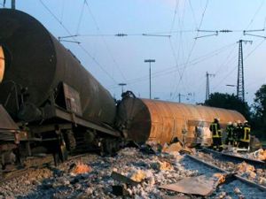 Güterzug in Augsburg entgleist Quelle: Unbekannt