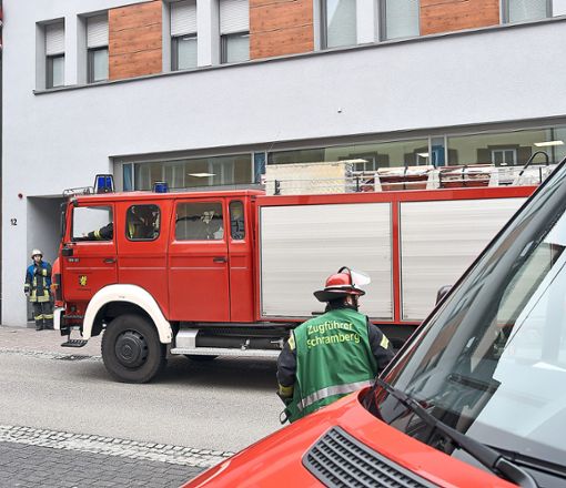Aufgrund von Schleifarbeiten löste ein Brandmelder in der Schramberger Hauptstraße aus.  Foto: Wegner