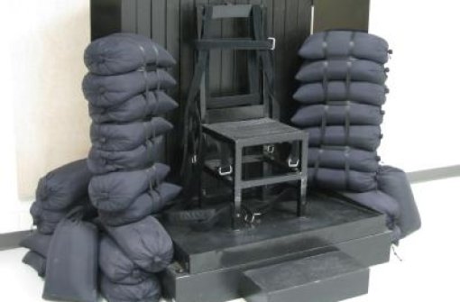 US-Häftling vor Exekution durch Erschießen Quelle: Unbekannt