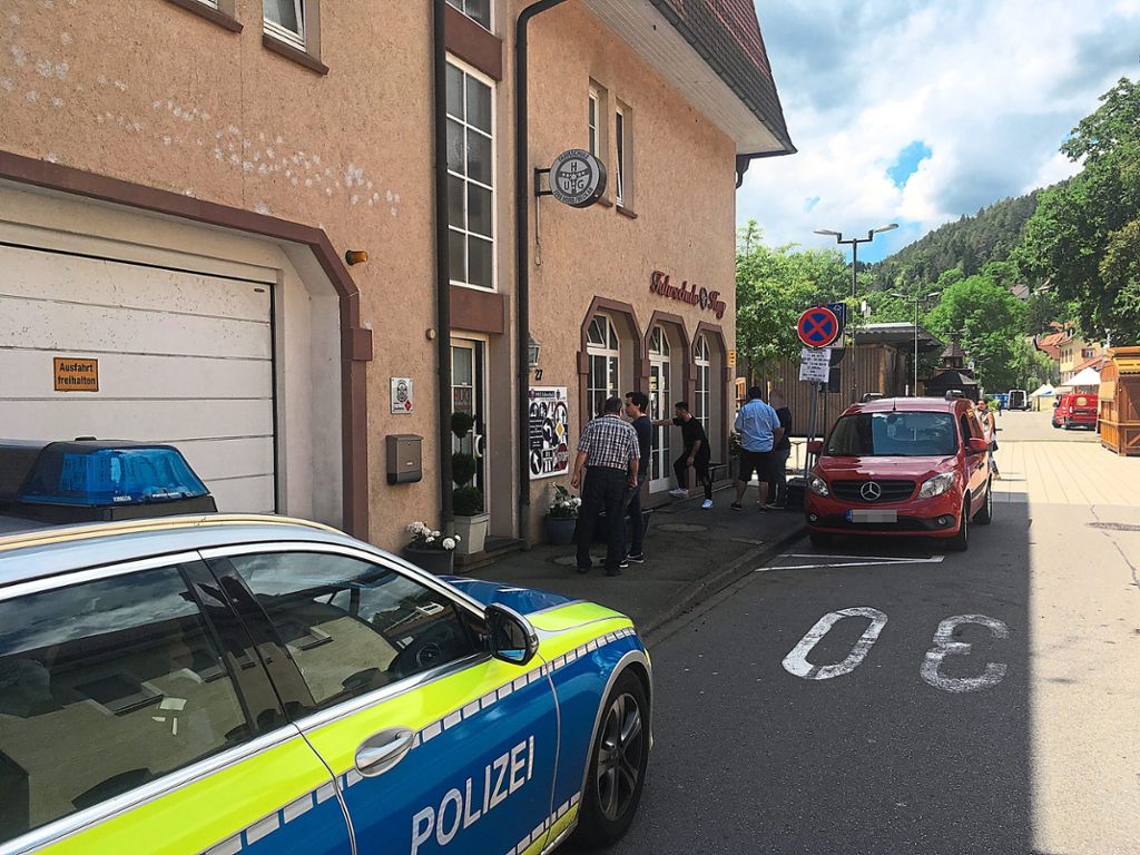 Am Flößerwasen-Café in Horb gab es wieder einen Polizeieinsatz.