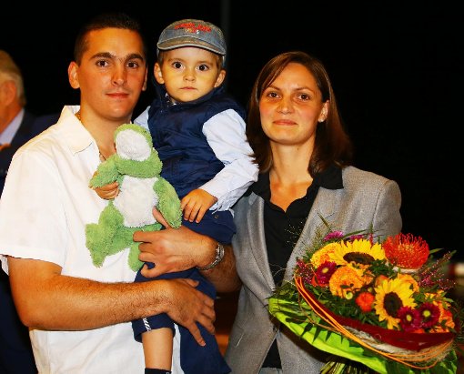 Annick Grassi konnte sich zusammen mit ihrer Familie über den Wahlsieg freuen. Foto: Wagner