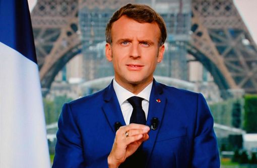 Frankreichs Präsident Macron fordert seine Landsleute eindringlich dazu auf, sich impfen zu lassen. Foto: AFP/LUDOVIC MARIN