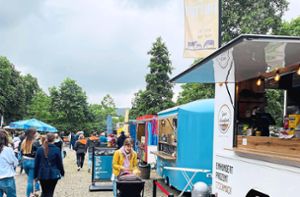 Das Street-Food-Festival findet am Wochenende in der Ebinger Innenstadt statt. Foto: Konzelmann/Archiv