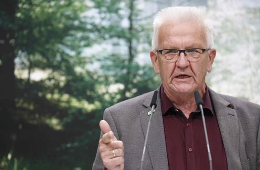 Der grüne Ministerpräsident Winfried Kretschmann sieht den baden-württembergischen Koalitionsvertrag als Blaupause für den Bund. Foto: AFP/ODD ANDERSEN