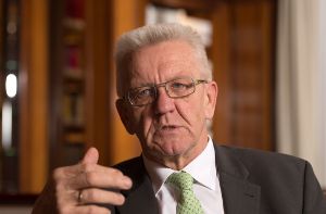 Winfried Kretschmann betrachtet die Doppelspitze der Grünen als nicht mehr zeitgemäß. Foto: dpa