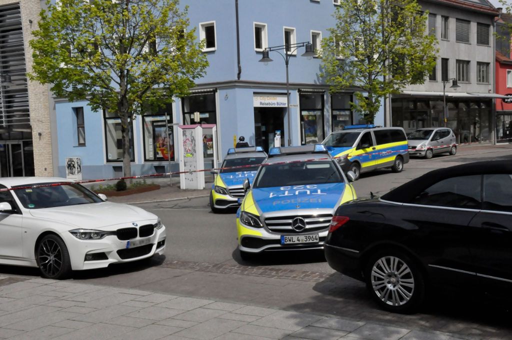 In Balingen hatte die Polizei am Donnerstag einen Tatverdächtigen festgenommen.