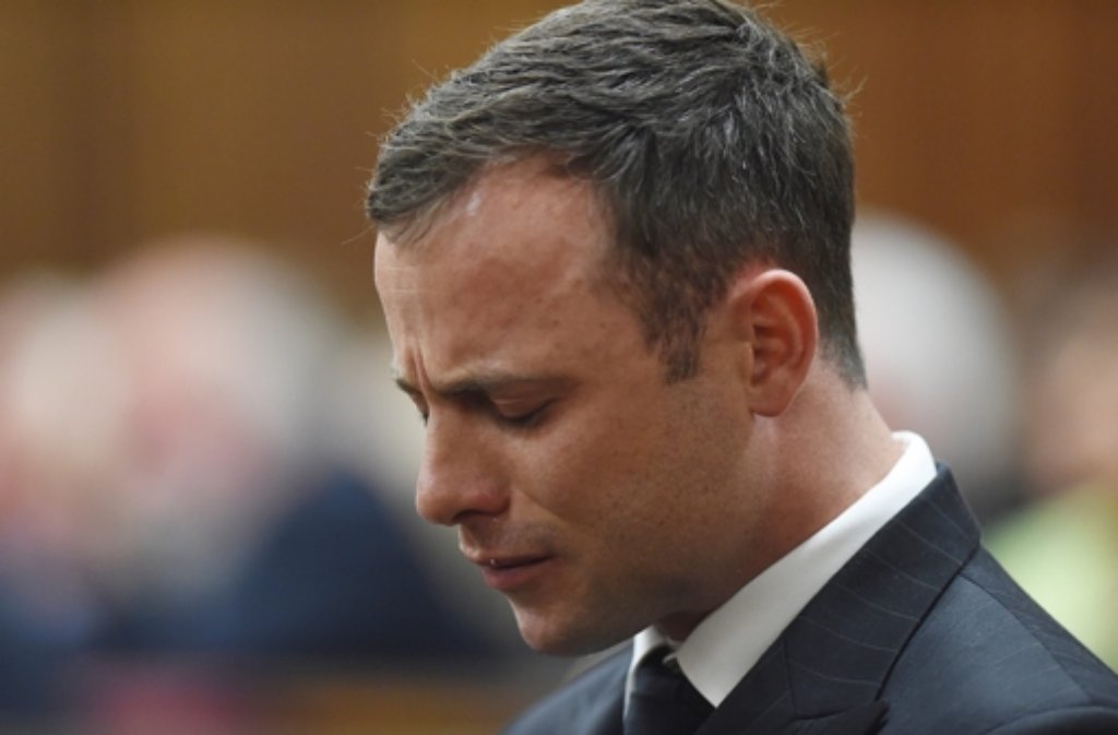 In Tränen aufgelöst: Oscar Pistorius im Gerichtssaal.