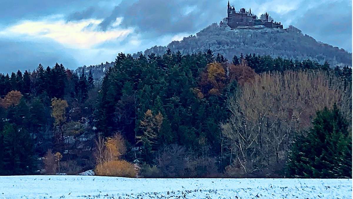 Winter-Wetter: Von Albstadt bis zur Burg Hohenzollern – das sind die Bilder zum Schnee