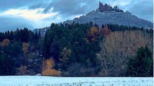 Von Albstadt bis zur Burg Hohenzollern – das sind die Bilder zum Schnee