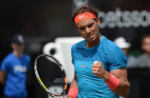 Tennisstar Rafael Nadal beim Weissenhof-Turnier in Stuttgart Foto: dpa