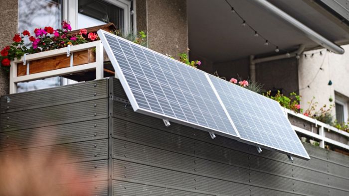 Bergwerksstadt fördert Balkon-Solaranlagen