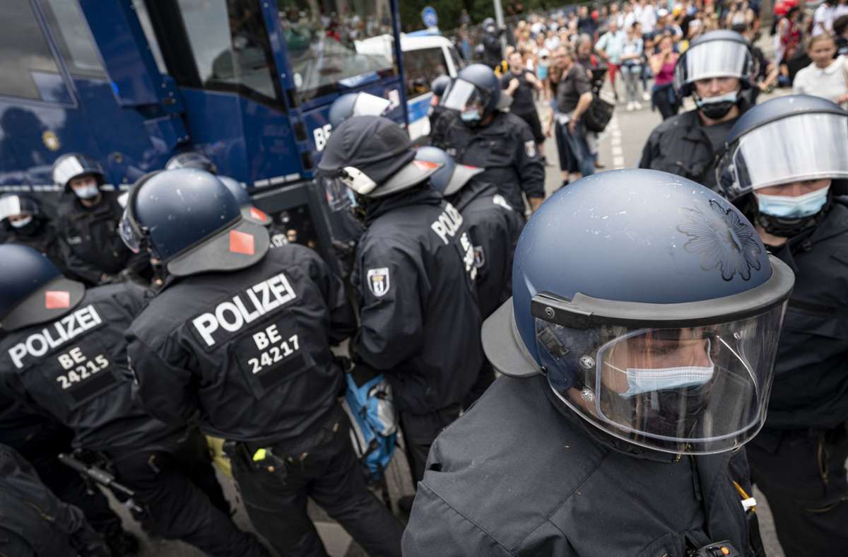 In Berlin sind am Wochenende Polizei und Demonstranten aneinandergeraten.