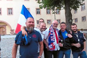 Fern von der Heimat feiern französische Fans in Wolfach. Fotos: Reinhard/Dorn Foto: Schwarzwälder-Bote