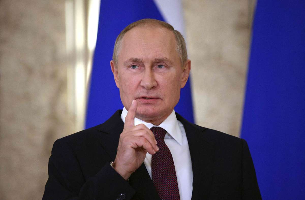Russlands Präsident Putin hat eine Teilmobilmachung der Sttreitkräfte angeordnet. Foto: AFP/SERGEI BOBYLYOV