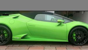 Giftgrüner Lamborghini  gestohlen
