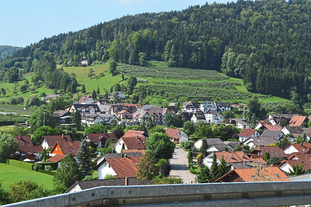 Der Ortsvorsteher ist gerne auf Hopfaus Höhen, um einen schönen Blick über das Dorf zu bekommen. Dazu gibt es zahlreiche Wanderwege.  Fotos: Cools