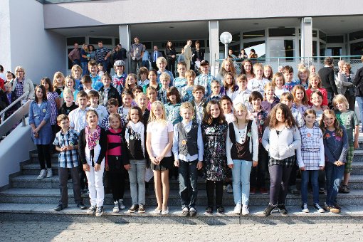 Die neuen Klassen 5a, 5b und 5c am Meßstetter Gymnasium Foto: Schwarzwälder-Bote