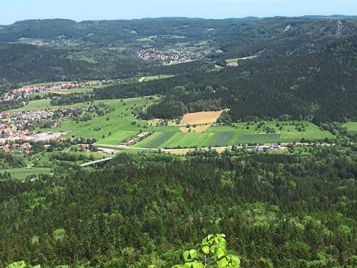 Blick von oben auf den Standort Firstäcker nahe Dürrwangen: Dort soll das geplante Zentralklinikum für den Zollernalbkreis gebaut werden.  Foto: Wagner Foto: Schwarzwälder Bote