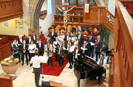 Der Haiterbacher Kirchenchor tritt in der Regel bei höheren kirchlichen Festen auf. Quelle: Unbekannt