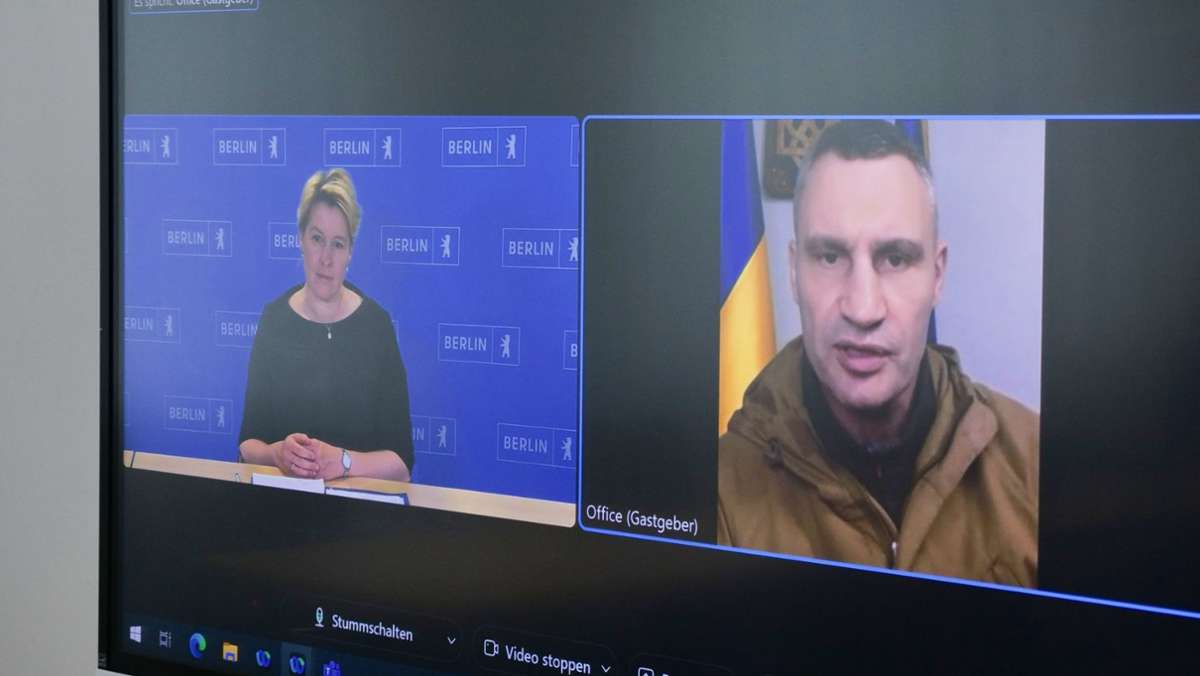 Schalte zwischen Giffey und   „Klitschko“: Russisches Komiker-Duo veröffentlicht Video von Fake-Anruf