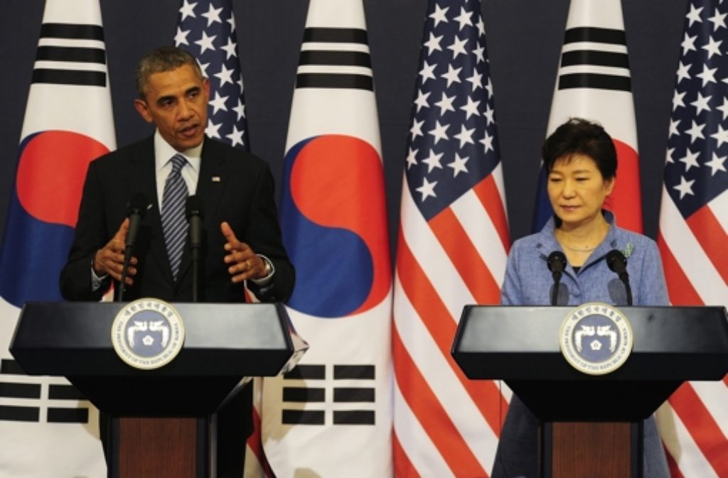 US-Präsident Barack Obama hat am Freitag Gespräche mit Südkoreas Präsidentin Park Geun Hye geführt. Foto: dpa