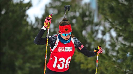 Bei eisiger Kälte: Jana Duffner bei ihrem  ersten  offiziellen Training für die vierten Winter Youth Olympic Games (YOG) in Gangwon (Südkorea). Foto: Team Deutschland