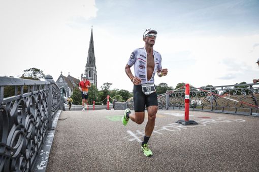 Der Marathon ist die dritte und abschließende Disziplin des Triathlons. Für Stefan Schairer lief in Kopenhagen alles nach Plan.  Foto: Sportograf/sportograf.com
