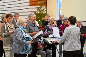 Der Kirchenchor unterhielt die Senioren mit anspruchsvollem Gesang. Foto: Wagner Foto: Schwarzwälder-Bote