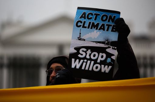 Der Protest gegen das „Willow Project“ ist enorm. Foto: IMAGO/NurPhoto/IMAGO/Bryan Olin Dozier