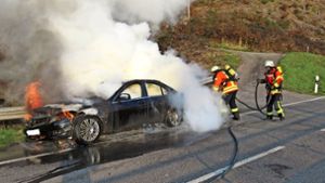Auto brennt bei Steinach
