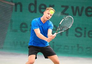 Der Ebinger Philipp Klein musste im Viertelfinale nach hartem Kampf die Segel streichen.  Foto: Kara Foto: Schwarzwälder-Bote