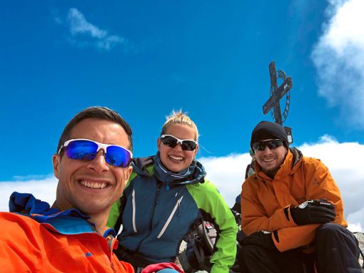 Die kleine Gruppe des Alpenvereins erreichte wohlbehalten die Spitze der Ruderhofspitze.Foto: DAV Foto: Schwarzwälder Bote