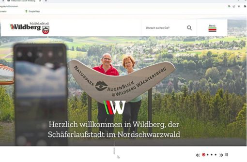 Der Wildberger Internetauftritt wurde überarbeitet und bietet viele neue und nützliche Features. Foto: Screenshot/Homepage Wildberg