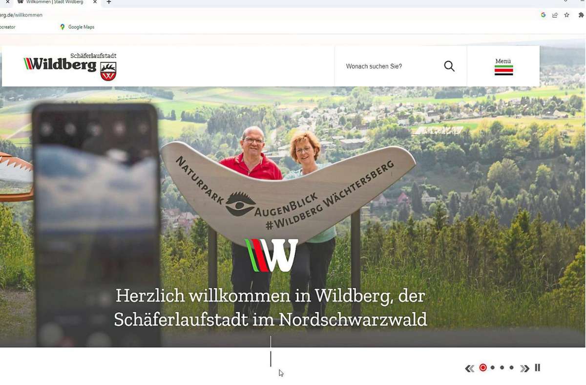 Der Wildberger Internetauftritt wurde überarbeitet und bietet viele neue und nützliche Features. Foto: Screenshot/Homepage Wildberg