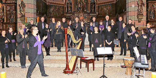 Der Chor der Lammgesellschaft begeisterte mit seinem Adventskonzert erstmals in der Startkirche. Foto: Maier Foto: Schwarzwälder-Bote
