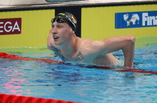 Florian Wellbrock schwamm zu Silber über 800 Meter Freistil. Foto: IMAGO/GEPA pictures/ Csaba Doemoetoer