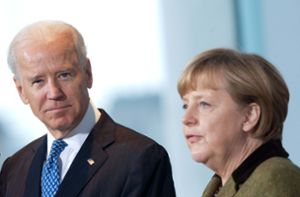 Joe Biden  und Angela Merkel kennen sich gut aus der Zeit des Amerikaners als Vize-Präsident von  Barack Obama. (Archivbild) Foto: dpa/Maurizio Gambarini