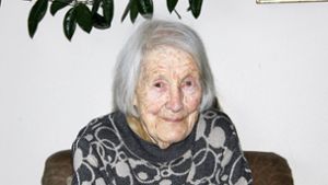 Helene Schlagenhauf wird am Freitag 100 Jahre alt. Foto: Horst Schweizer